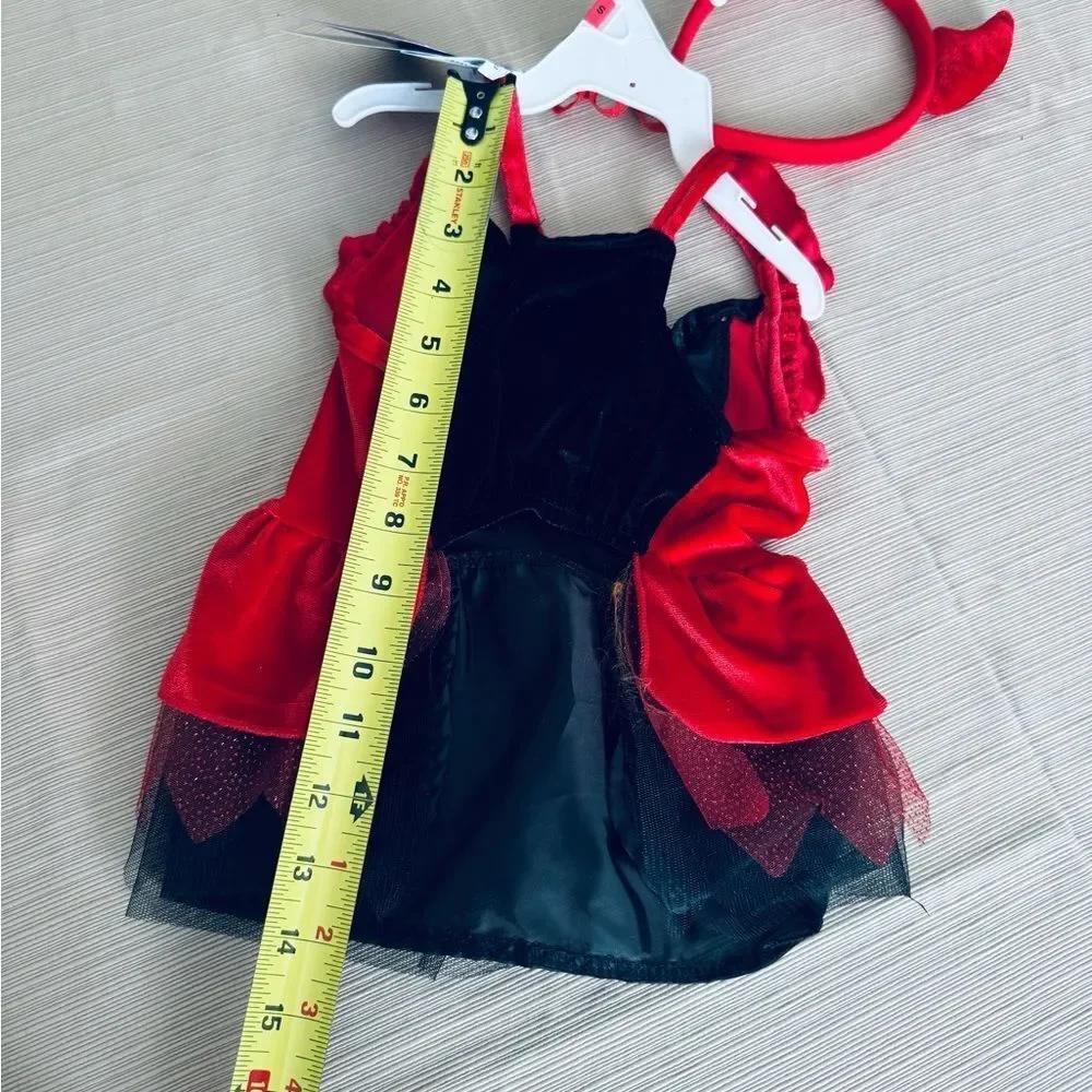 Devil Pet Dog Halloween Costume Dress S